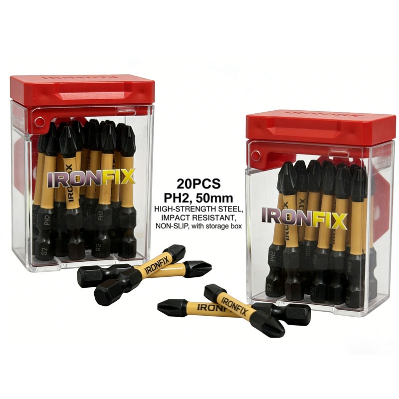 Hardware - Langlebige 20-teilige PH2-Schraubendreher-Bits in einer Box,