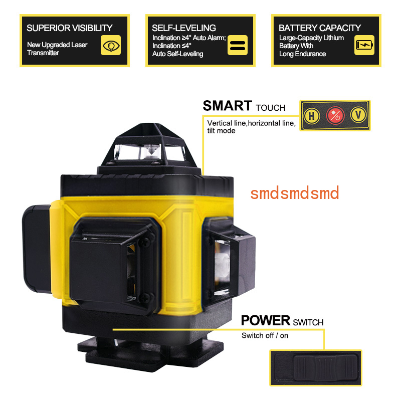 16-Linien-4D-Laser-Nivellierge – Laser Level 16 Lines 4D Green Bewertung und Preis