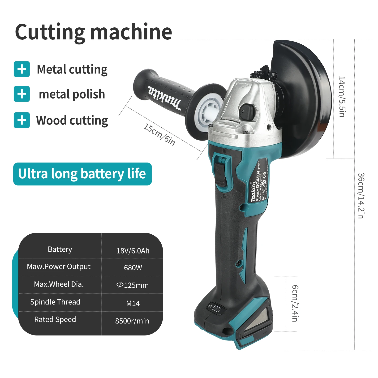 NEU 2026 Makita DGA504 125mm A – Brushless Angle Grinder Battery Powered Bewertung und Preis