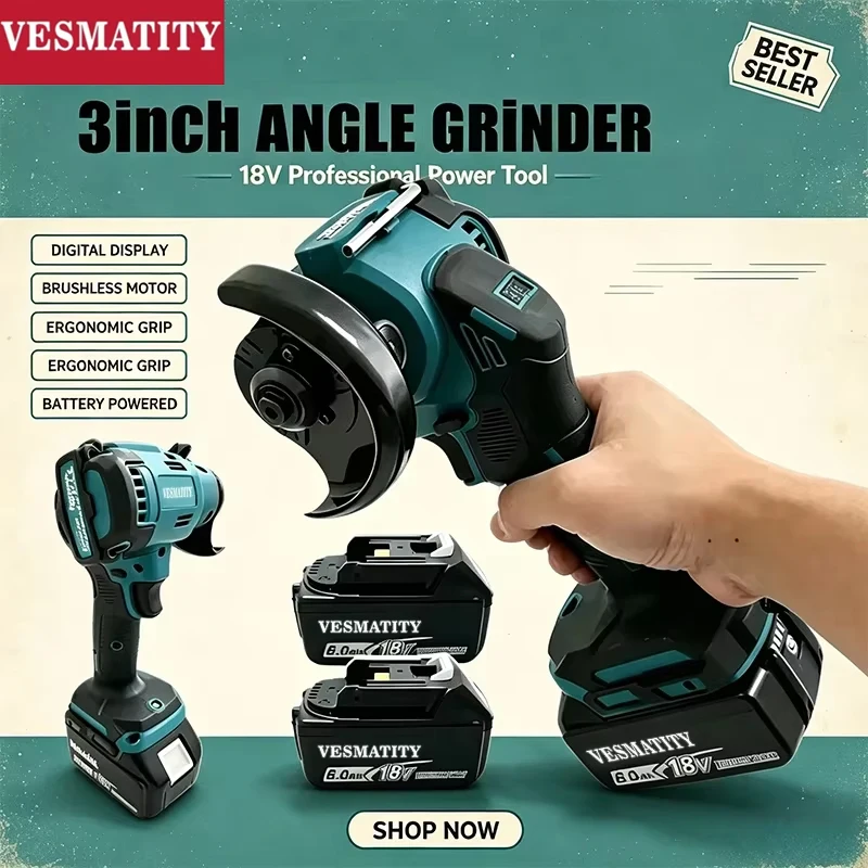 Digitale Anzeige Bürstenloser  – Brushless Angle Grinder Battery Powered Bewertung und Preis