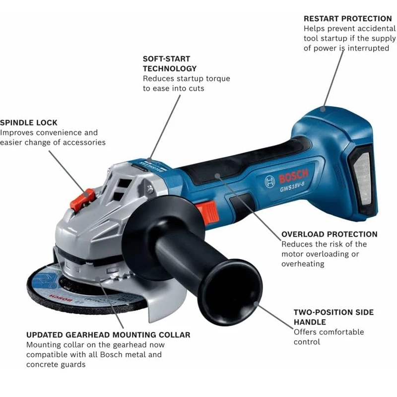 BOSCH GWS 18V-8 Akku-Winkelsch – Brushless Angle Grinder Battery Powered Bewertung und Preis