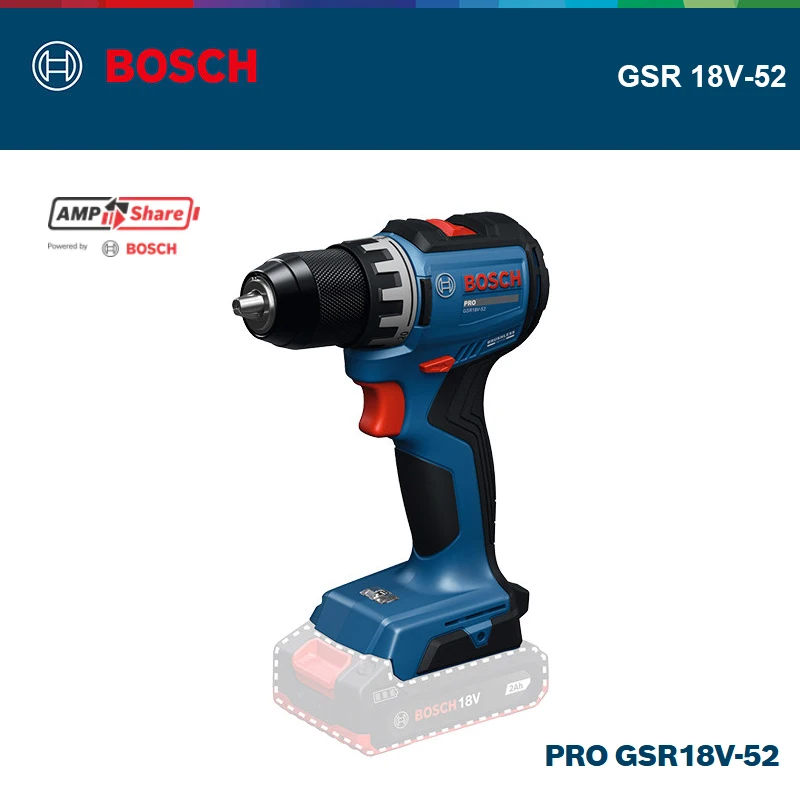 BOSCH GSR 18V-52 PRO Akku-Bohr – Brushless Cordless Electric Drill 18V Bewertung und Preis